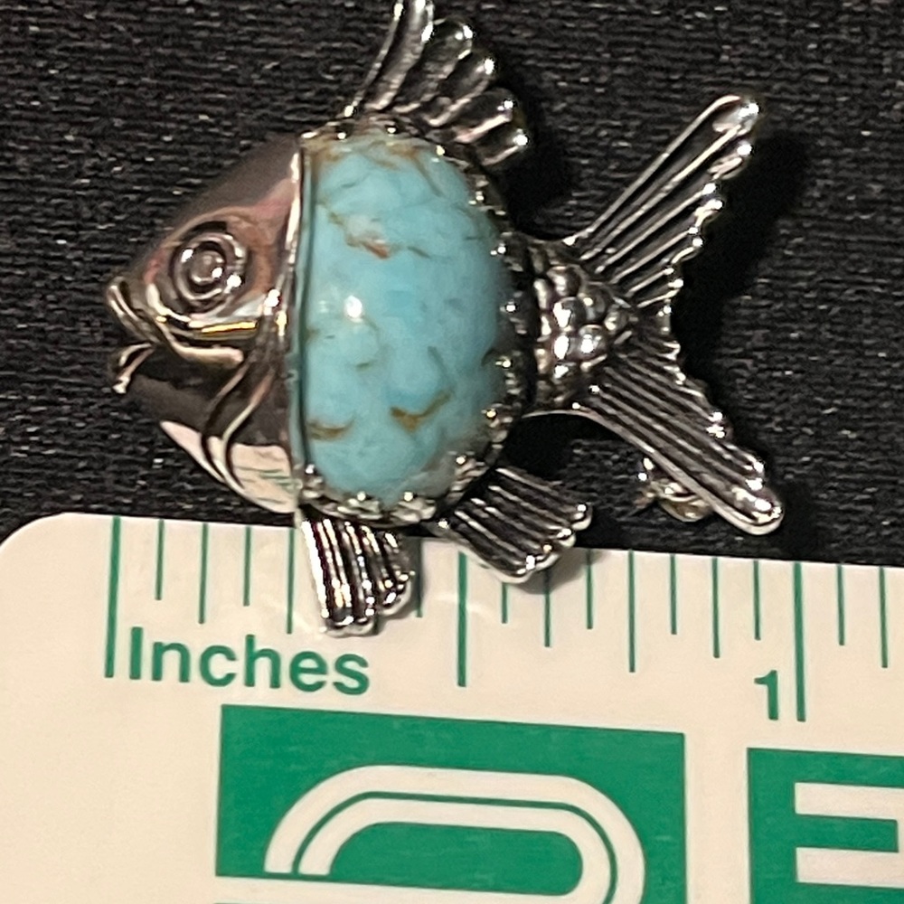 Vintage brooch - Danecraft - Fish - Sterling Silver - Picture 5 of 6